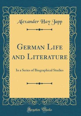 Book cover for German Life and Literature