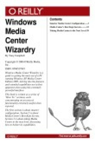 Cover of Windows Media Center Wizardry