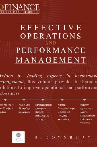 Cover of Effective Operations and Performance Management