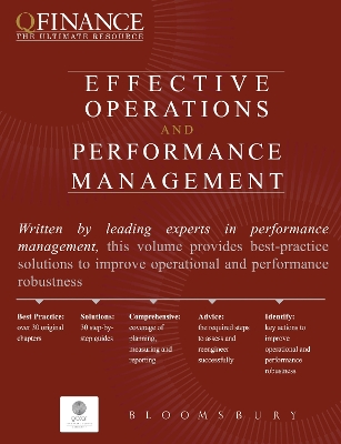 Book cover for Effective Operations and Performance Management