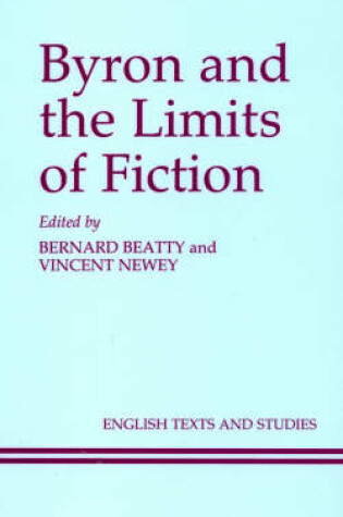 Cover of Byron and the Limits of Fiction