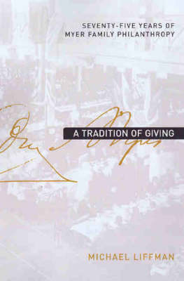 Cover of A Tradition of Giving