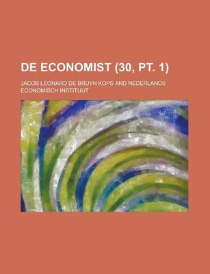 Book cover for de Economist (30, PT. 1 )