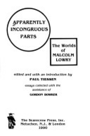 Cover of Apparently Incongruous Parts