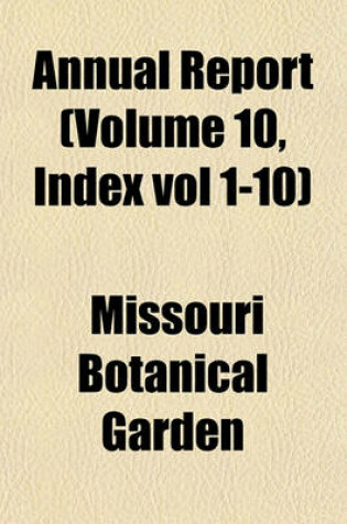 Cover of Annual Report (Volume 10, Index Vol 1-10)