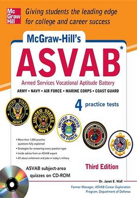 Book cover for McGraw-Hill's ASVAB with Downloadable Tests, 3rd Edition