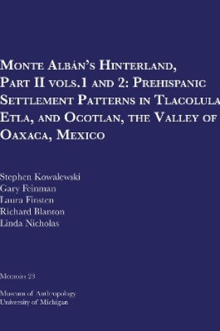 Cover of Monte Alban's Hinterland, Part II