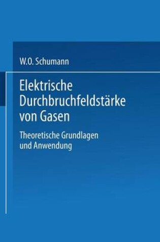 Cover of Elektrische Durchbruchfeldstarke Von Gasen