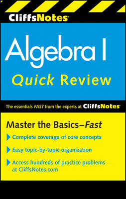 Book cover for CliffsNotes Algebra I Quick Review