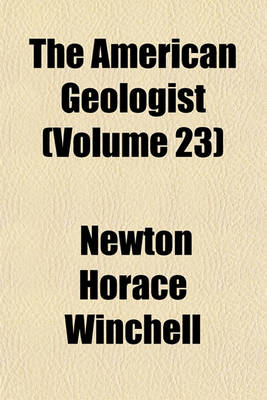 Book cover for The American Geologist Volume 23