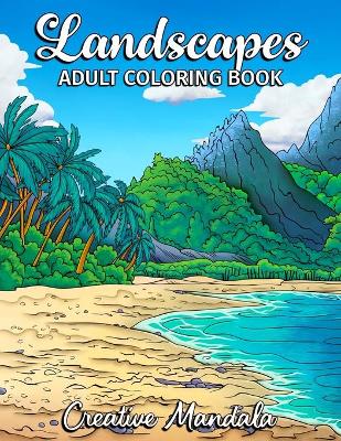 Book cover for Landscapes - Adult Coloring Book