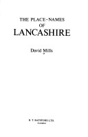 Book cover for Place Names of Lancashire