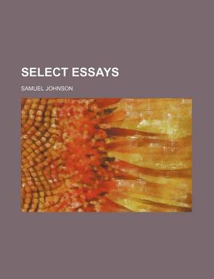 Book cover for Select Essays (Volume 2)