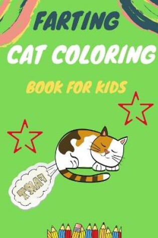 Cover of Farting cat coloring book for kids