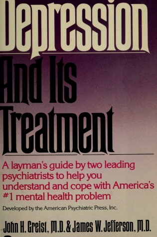 Cover of Depression and Its Treatment