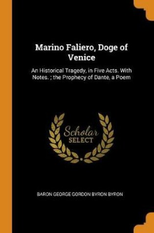 Cover of Marino Faliero, Doge of Venice