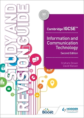 Book cover for Cambridge IGCSE Information and Communication Technology Study and Revision Guide Second Edition