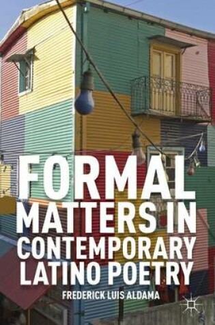 Cover of Formal Matters in Contemporary Latino Poetry