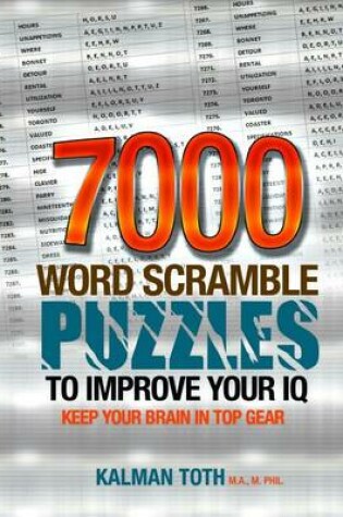 Cover of 7000 Word Scramble Puzzles to Improve Your IQ