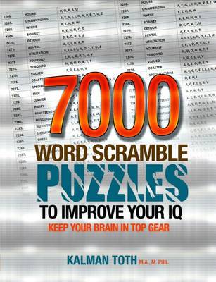 Book cover for 7000 Word Scramble Puzzles to Improve Your IQ