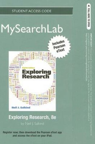 Cover of MyLab Search with Pearson eText -- Standalone Access Card -- for Exploring Research