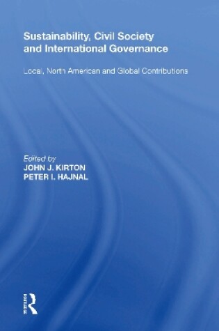 Cover of Sustainability, Civil Society and International Governance