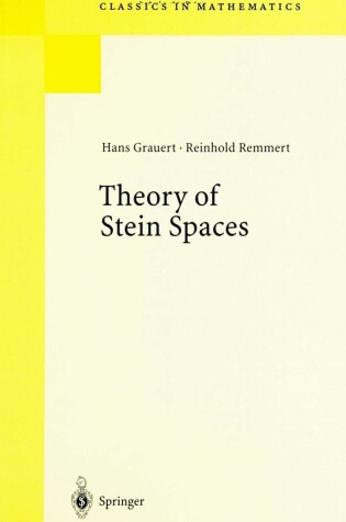 Cover of Theory of Stein Spaces