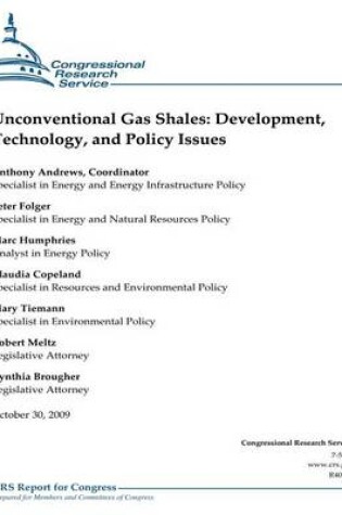 Cover of Unconventional Gas Shales