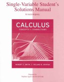 Cover of Single-Variable Student's Solutions Manual for Use with Calculus