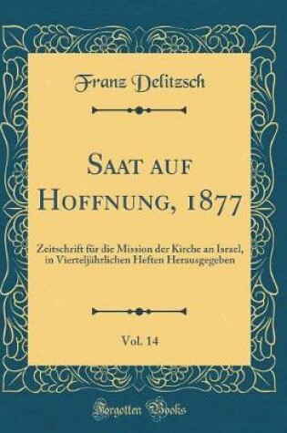 Cover of Saat Auf Hoffnung, 1877, Vol. 14