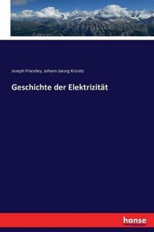 Cover of Geschichte der Elektrizität
