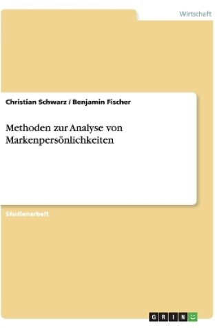 Cover of Methoden zur Analyse von Markenpers�nlichkeiten