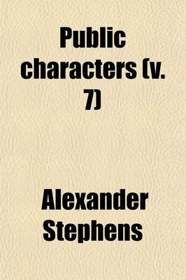 Book cover for Public Characters (Volume 7)