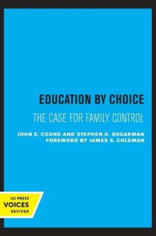 Cover of Education by Choice