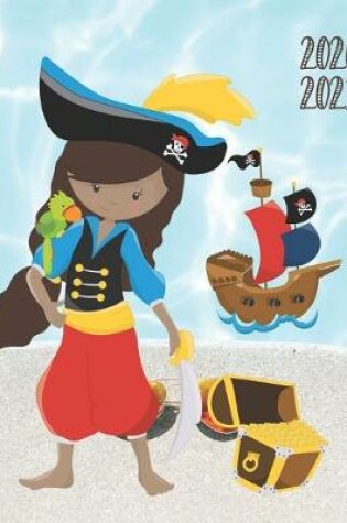 Cover of Daily Planner 2020-2021 Pirate Girl 15 Months Gratitude Hourly Appointment Calendar