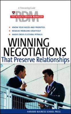 Book cover for Winning Negotiations That Preserve Relationships