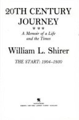 Cover of 20th Century Journey (Ind)