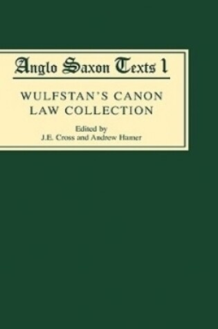 Cover of Wulfstan's Canon Law Collection