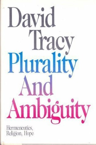Cover of Plurality and Ambiguity HB