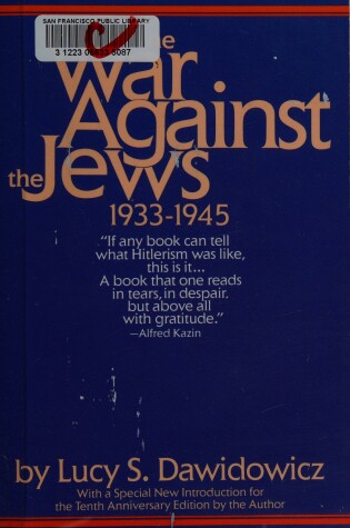 Cover of The War Against the Jews, 1933-1945