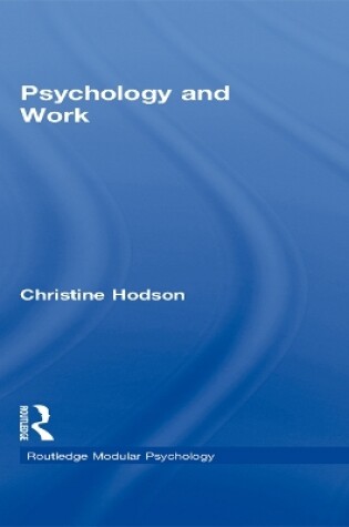 Cover of Psychology and Work