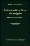 Book cover for Mittelalterliche Texte ALS Aufgabe