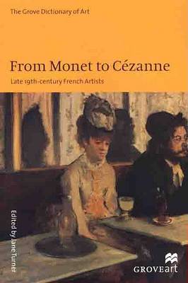 Book cover for Monet to Cezanne