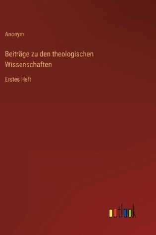 Cover of Beiträge zu den theologischen Wissenschaften