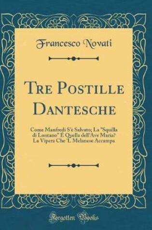 Cover of Tre Postille Dantesche