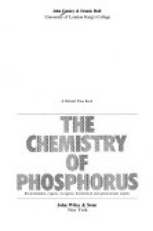 Cover of Emsley: the Chemistry of Phosphorus