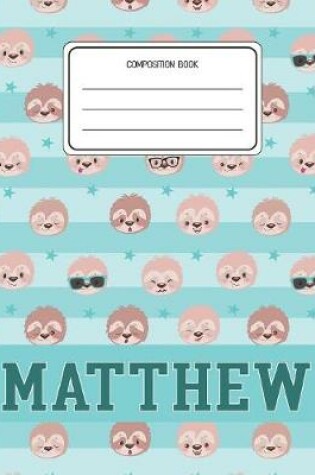 Cover of Composition Book Matthew