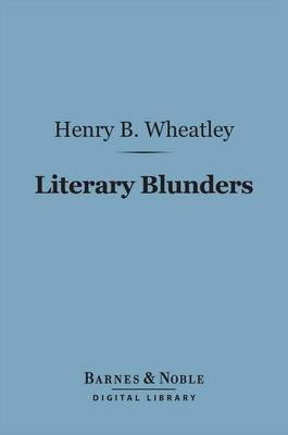 Book cover for Literary Blunders (Barnes & Noble Digital Library)