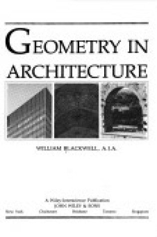 Cover of Geometry in Architecture