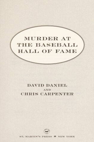 Cover of Murder at the Baseball Hall of Fame